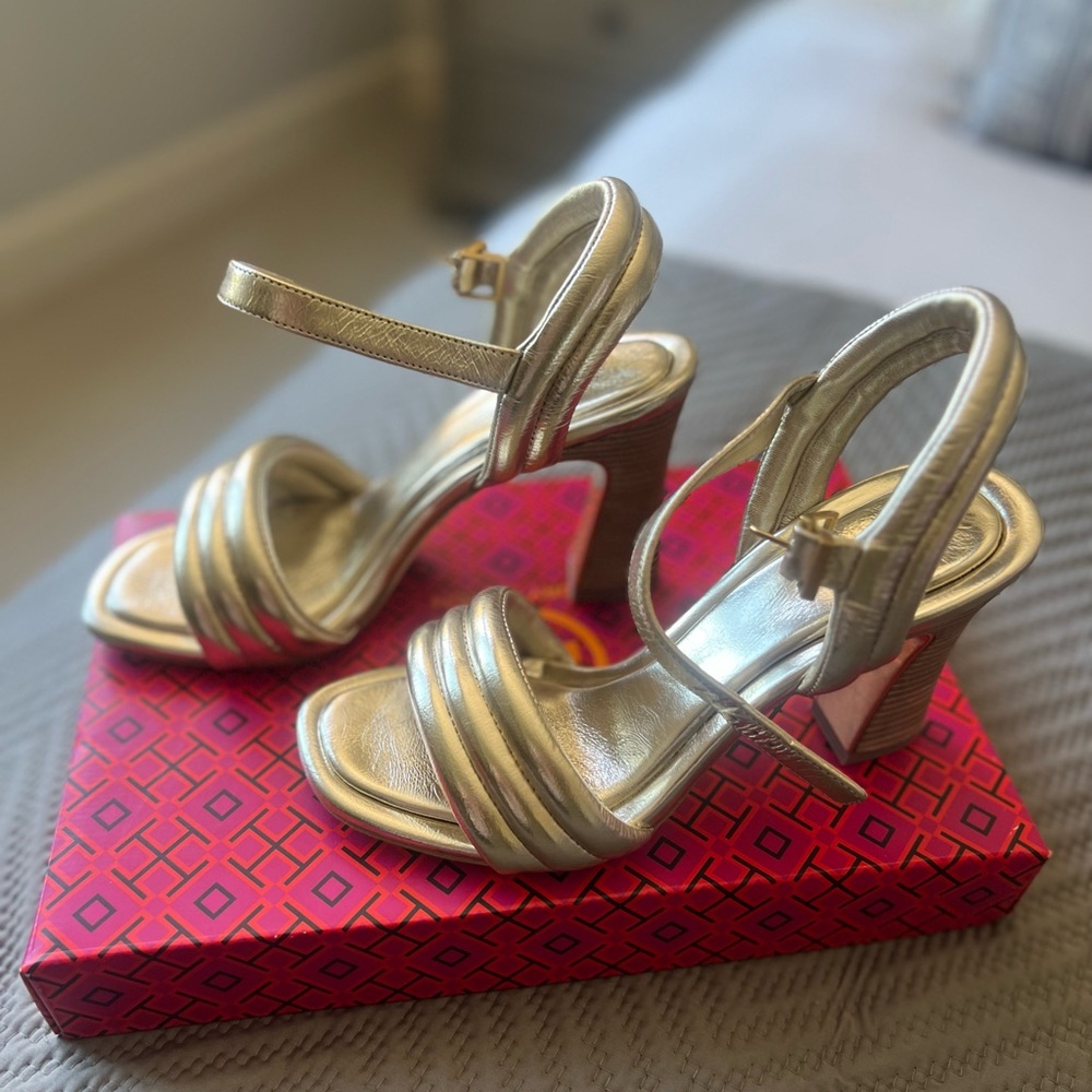 Tory Burch Gold Sandals